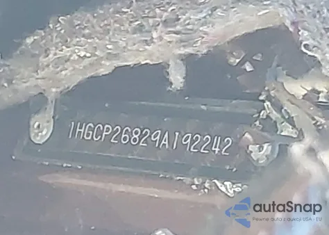 2009 Honda Accord 2.4 Ex-L из США, поврежденный, VIN 1HGCP26829A192242